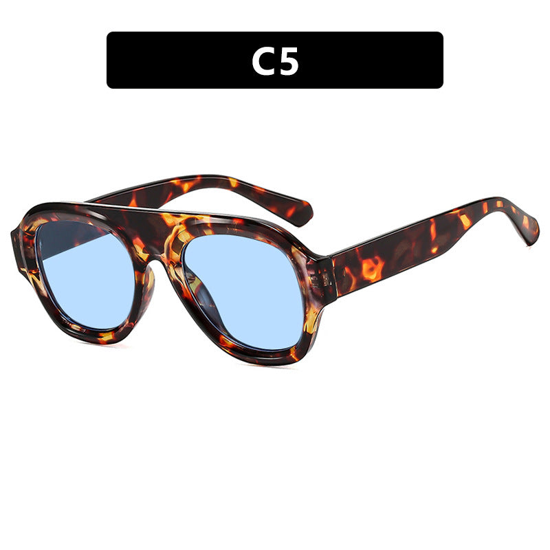 Damer oversized solbrille med moderne design og UV-beskyttelse Luvikno