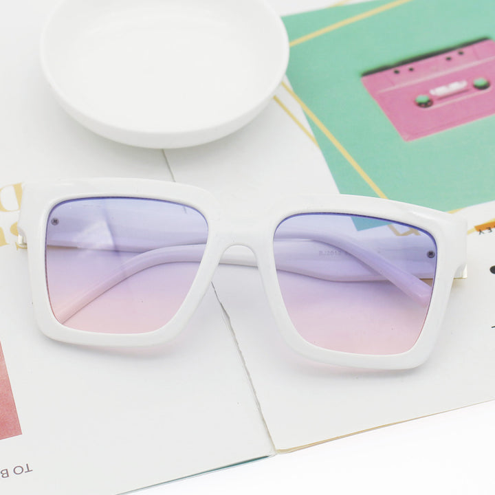 Dame trendy firkantet solbrille med høyverdig UV-beskytter teknologi Luvikno