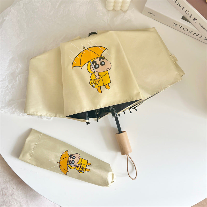 Damer foldbar paraply med kreativt karakterdesign Luvikno