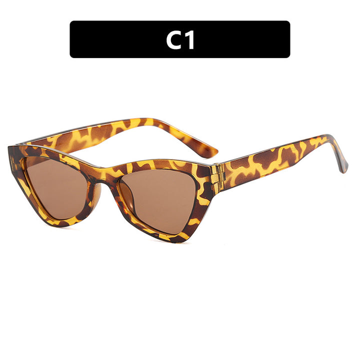 Damen modische Cat-Eye solbrille med transparent ramme Luvikno