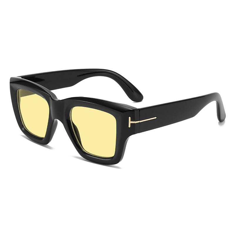 Dame moteriktig firkantet solbrille med UV-beskyttelse og elegant design Luvikno