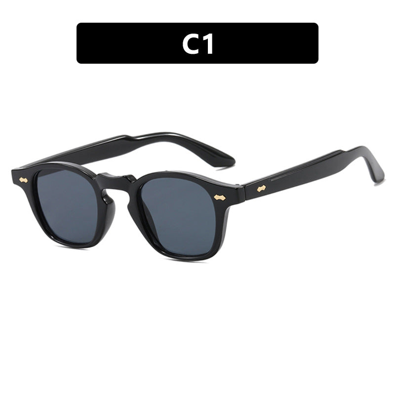 Dame geometrisk solbrille med beskyttende UV-filter og moderne design Luvikno