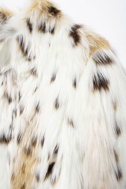 Luvik | Leopardi-kuvioinen keinonahkatakki