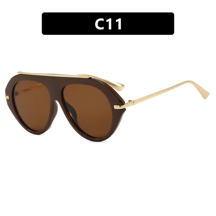 Dame solbrille i elegant heksagon-design Luvikno