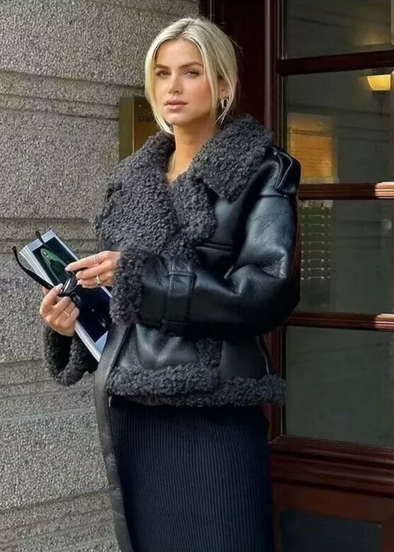 Luvik | Shearling-fôret pilotjakke
