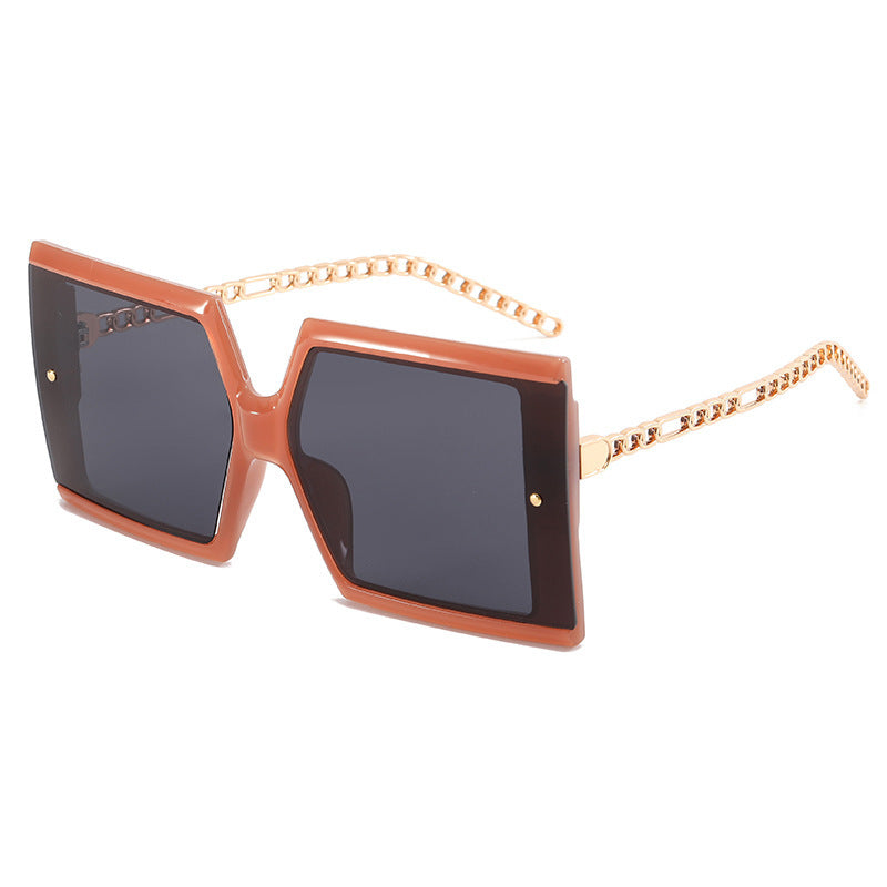 Damer elegante oversized solbriller med kvadratisk ramme Luvikno