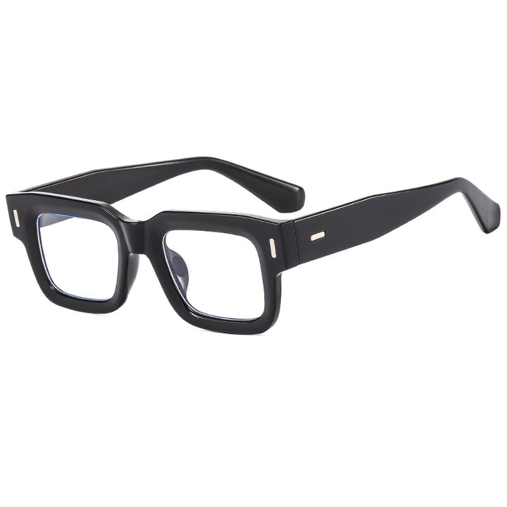 Dame Modische Quadratisk Solbrille med robust ramme og polariserte linser Luvikno