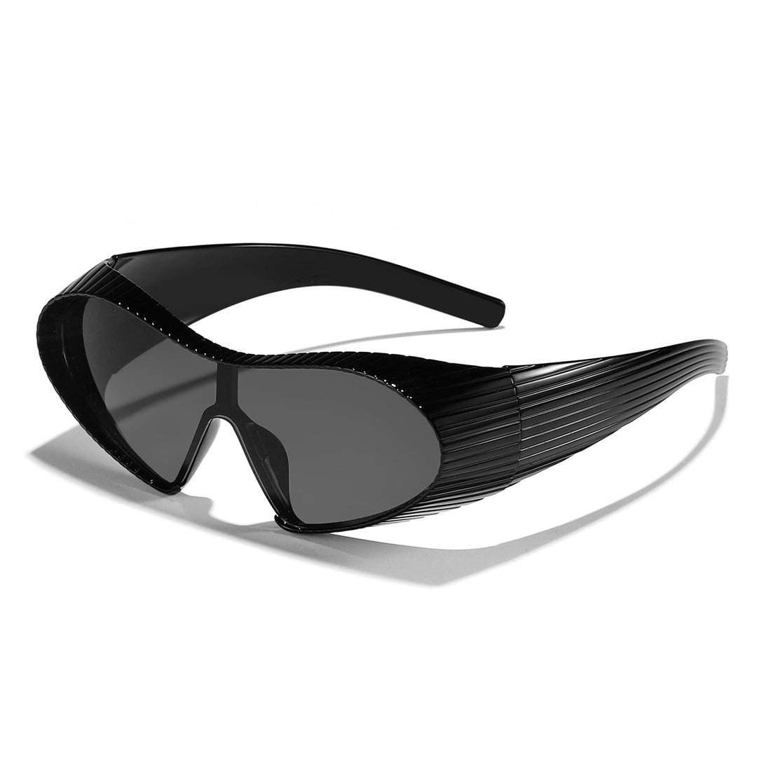 Dame trendy sports solbriller med elastisk ramme Luvikno