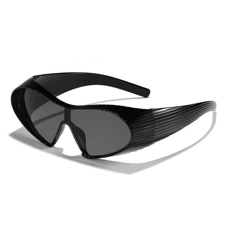 Dame trendy sports solbriller med elastisk ramme Luvikno