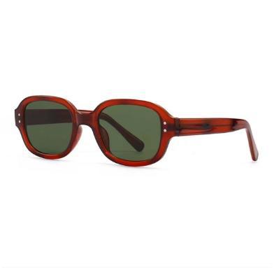 Damen modische solbrille med stor, firkantet ramme Luvikno