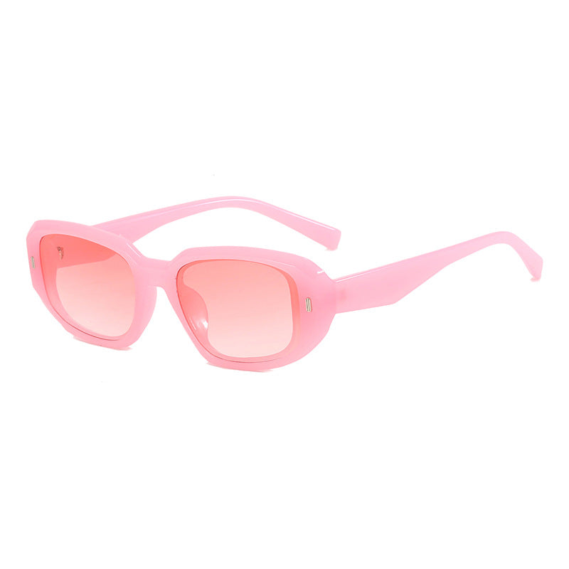 Damer oversized moteriktig solbrille Luvikno