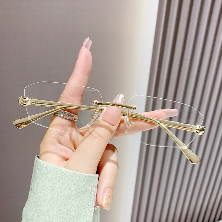 Dame elegant Halvram solbrille Luvikno