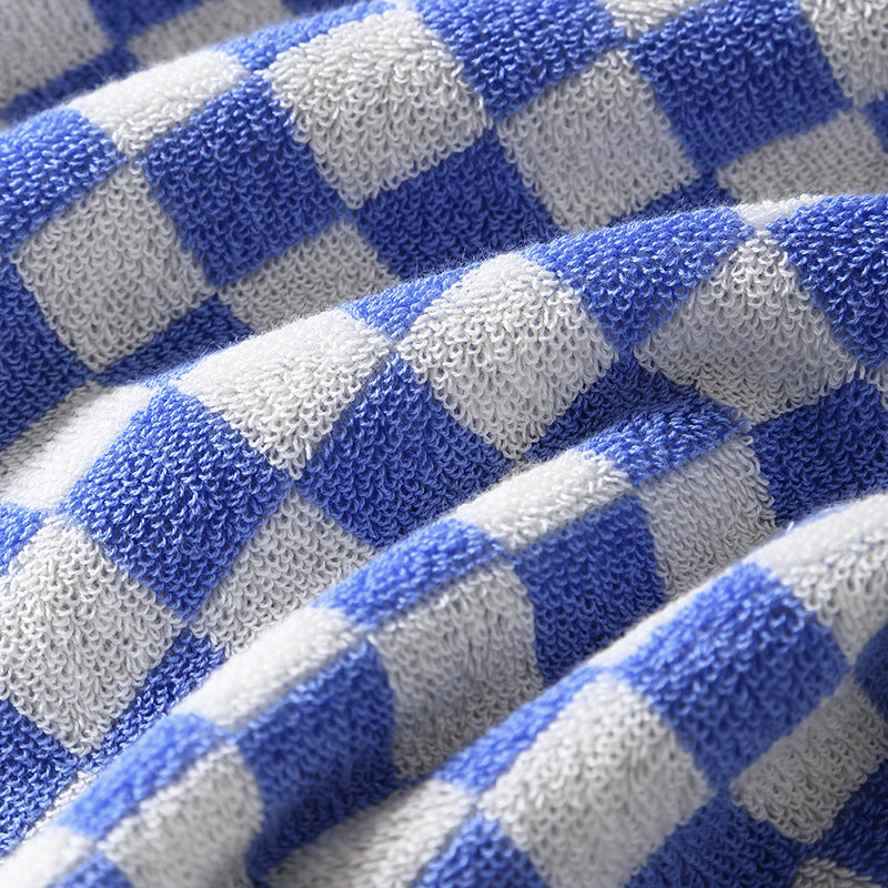 Damer Elegant Frotté Håndkle med Stripemønster Luvikno