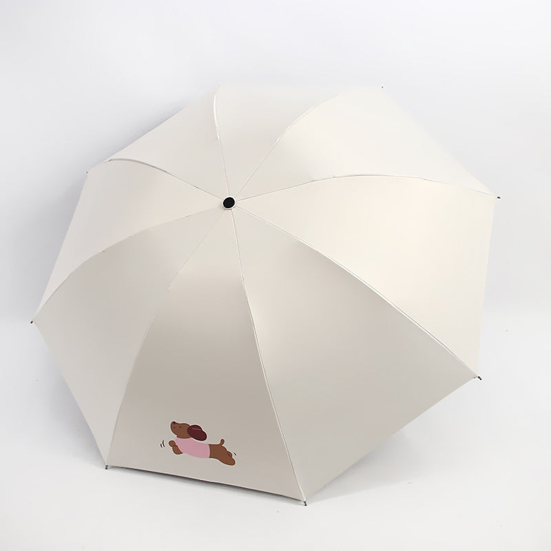 Dame Kid-Vennlig Paraply med Morsom Bjørn Design Luvikno