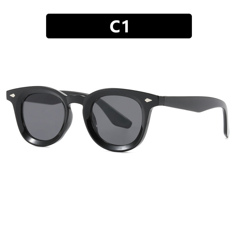 Damen modische Cat-Eye solbrille med transparent ramme Luvikno