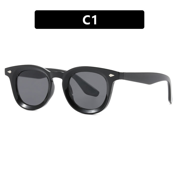 Damen modische Cat-Eye solbrille med transparent ramme Luvikno
