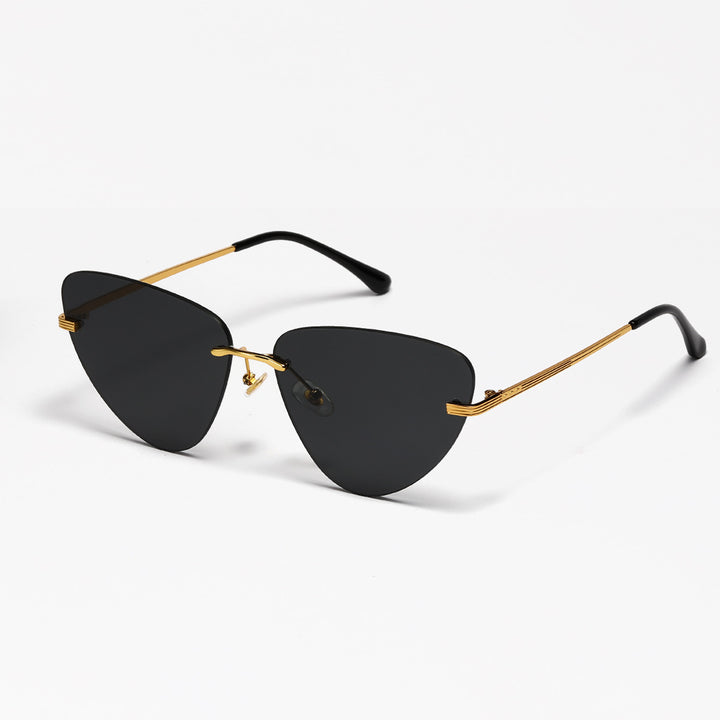 Dame moteriktig solbrille i trendy cat-eye design Luvikno