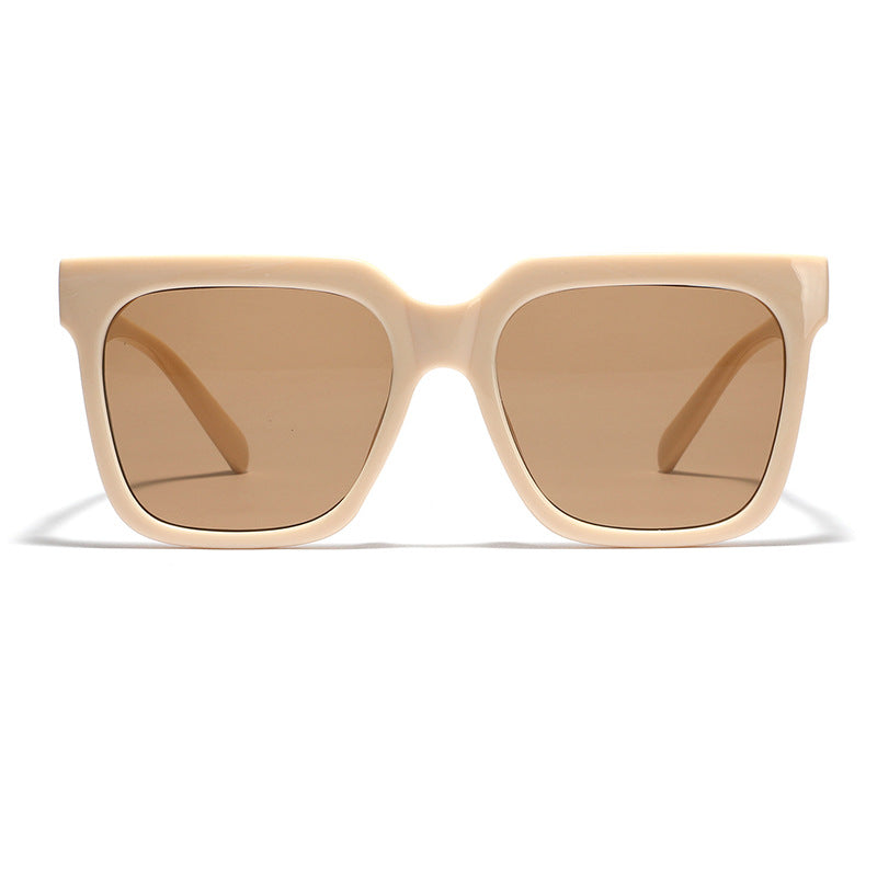 Dame firkantet solbrille med elegant skjoldpadde-design Luvikno