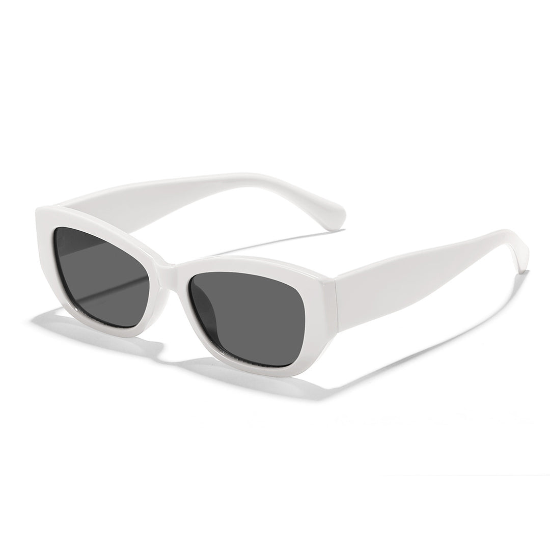 Dame Cat-Eye solbriller med robust ramme og UV-beskyttelse Luvikno
