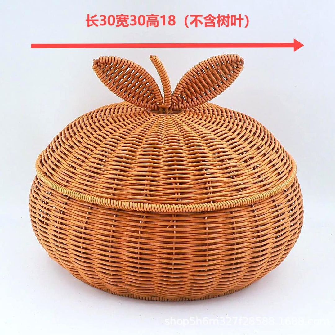 Dame Flettet kurv med avtakbart lokk Luvikno