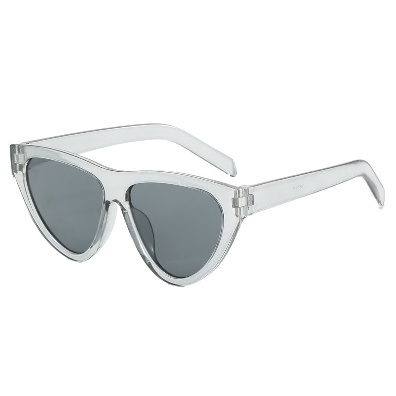 Dame futuristisk Cat-Eye solbrille med høykvalitets plastikkramme Luvikno