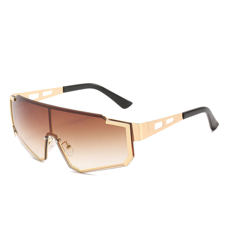Dame futuristisk oversized solbrille Luvikno