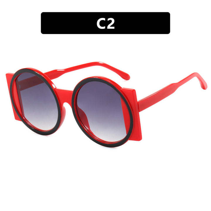 Dame oversized solbrille med kvadratisk ramme og UV-beskyttelse Luvikno