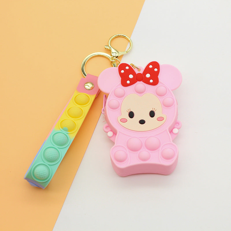 Dame Nøkkelring med Pop It Design Luvikno