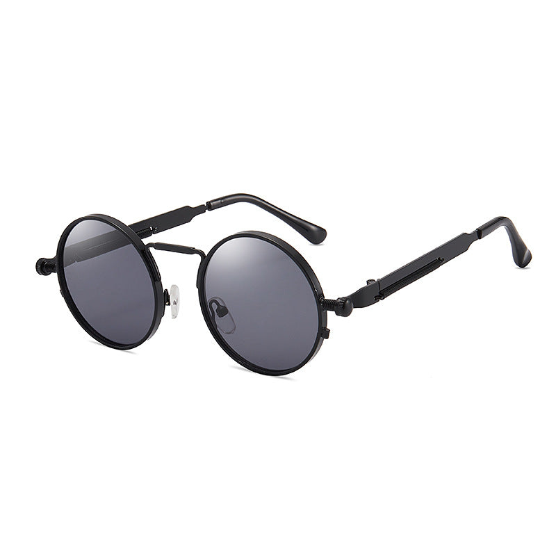 Dame elegant rund metallbrille Luvikno