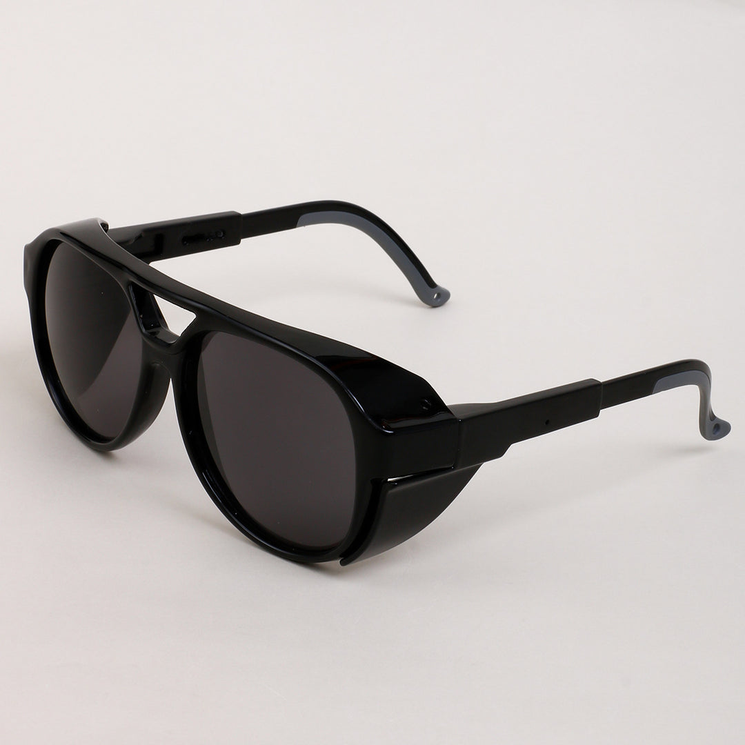 Dame oversized solbriller i geometrisk design med robust ramme og polarisert glass Luvikno