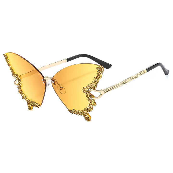 Dame ekstravagant Flügel-solbrille Luvikno