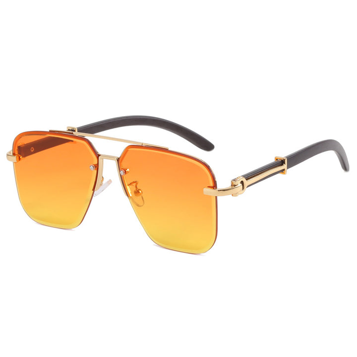 Dame Stilig Solbrille i elegant metallramme Luvikno