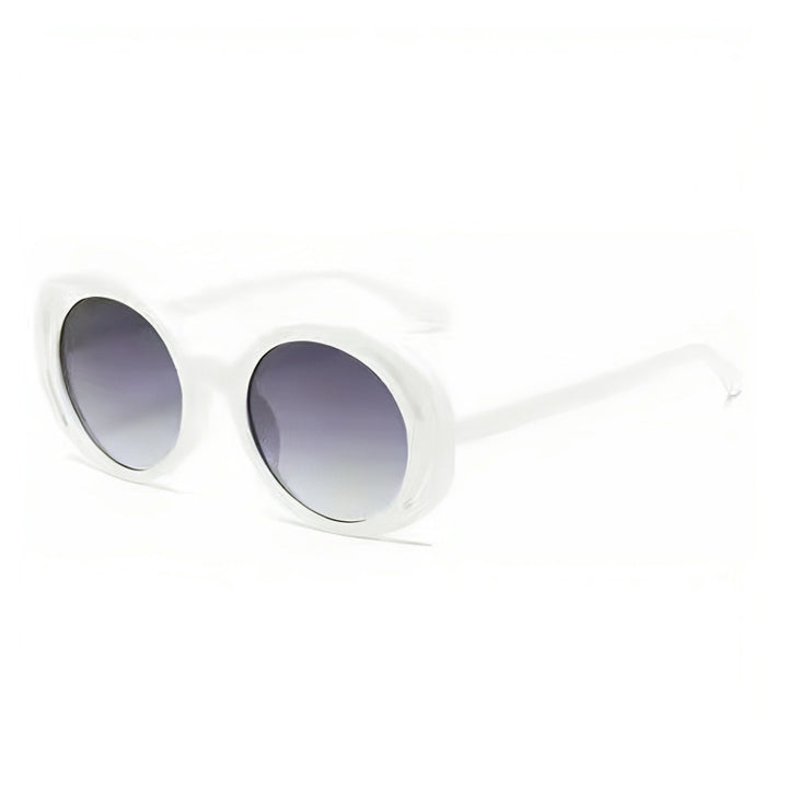 Dame Ovalformet Designer-solbrille med klassisk detalj Luvikno