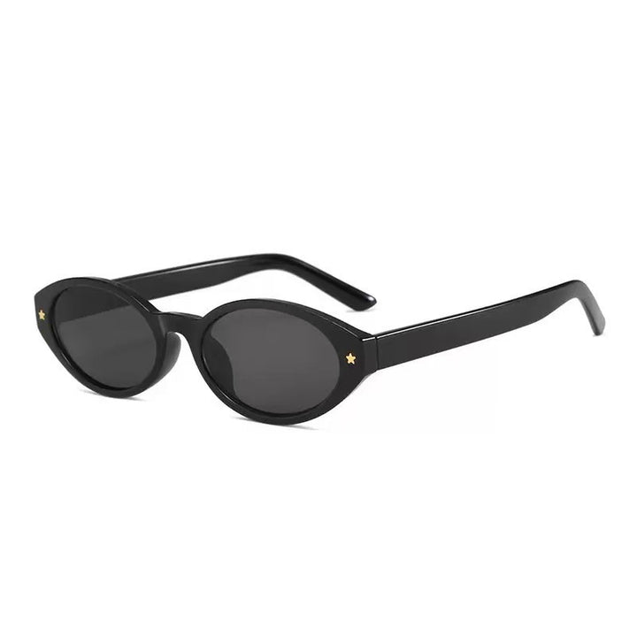 Dame Cat-Eye solbriller med iøynefallende ramme og moderne glass Luvikno