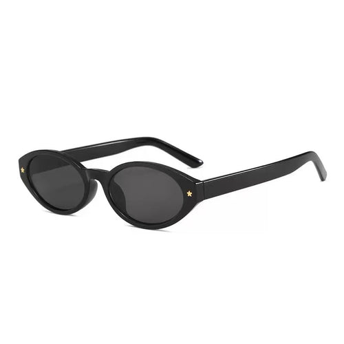 Dame Cat-Eye solbriller med iøynefallende ramme og moderne glass Luvikno