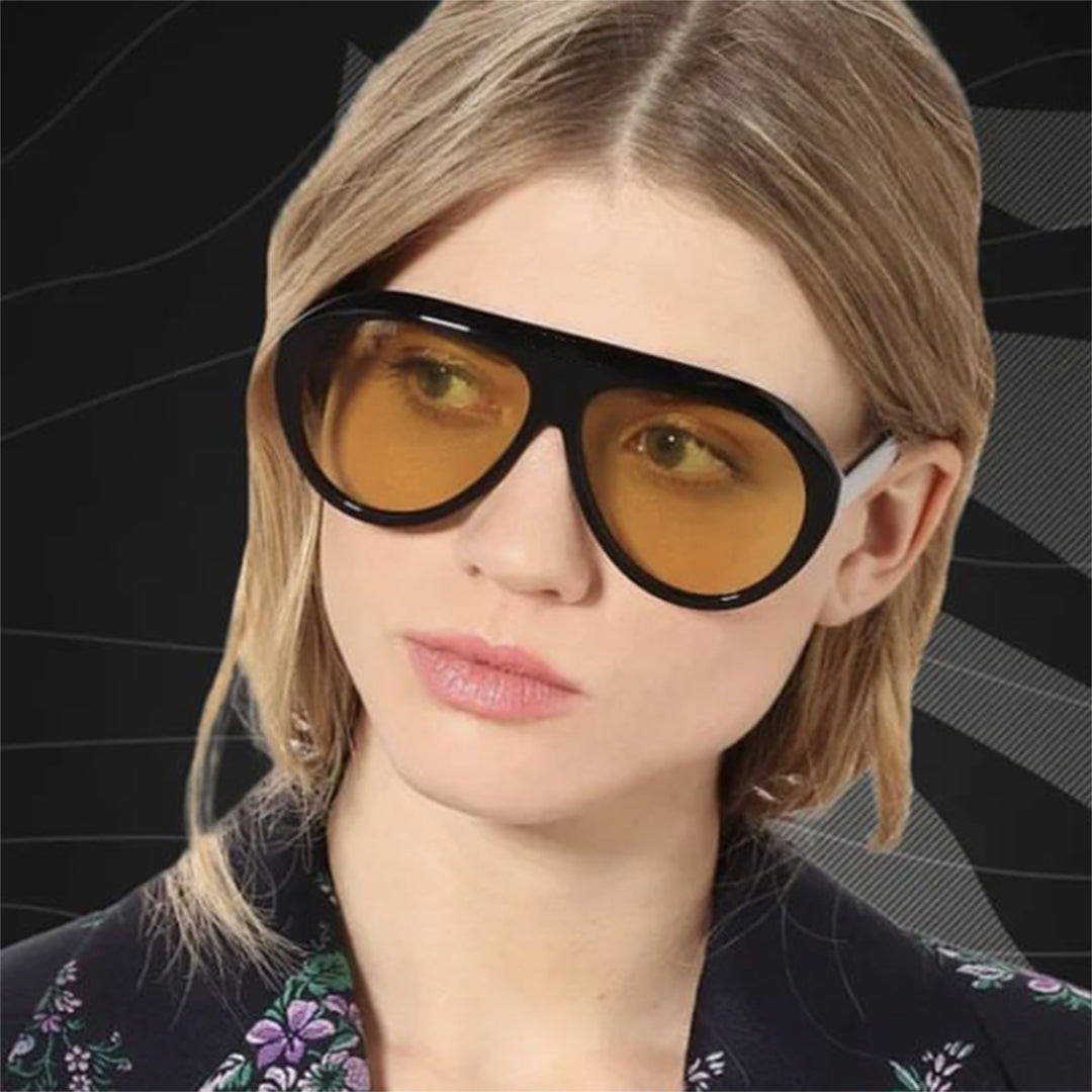 Damer oversized solbriller med stilfull design og beskyttende UV-filter Luvikno