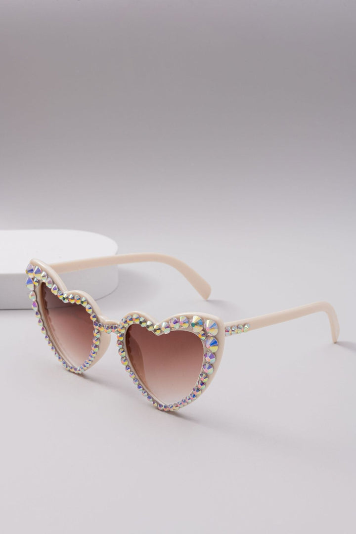 Dame Hjerteformet Glitter-solbrille Luvikno