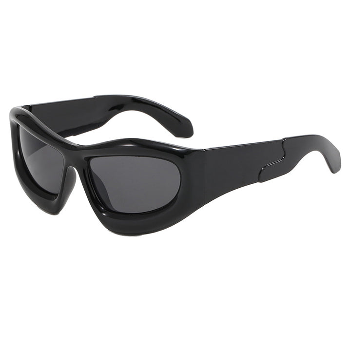 Dame Sportslig Solbrille med robust, geometrisk rammendesign Luvikno