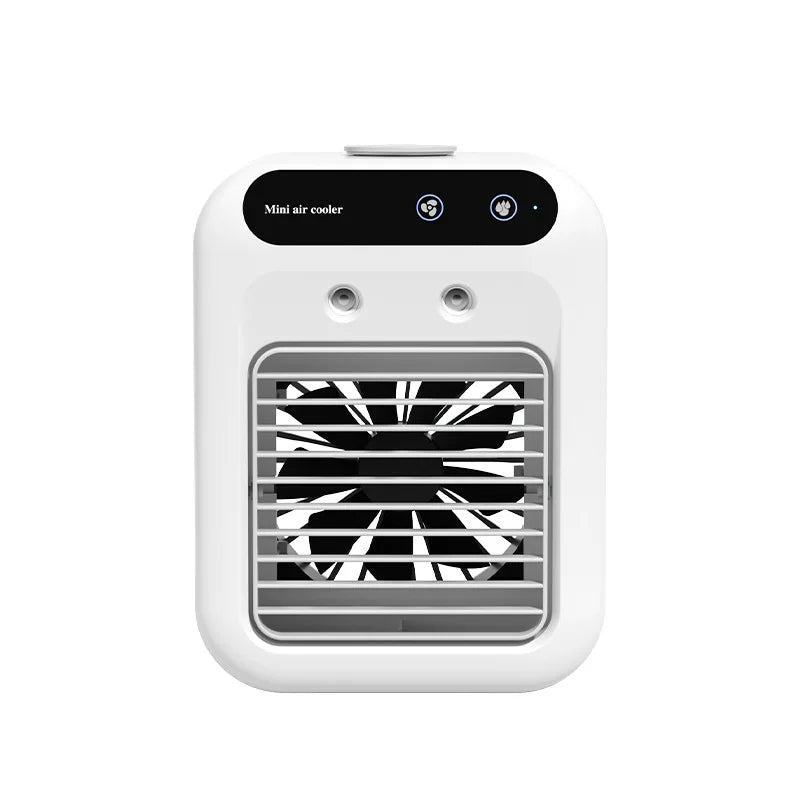 Unisex en størrelse bærbar personlig fordampningsklimaanlegg USB oppladbar Dual Power med justerbare lameller Luvikno