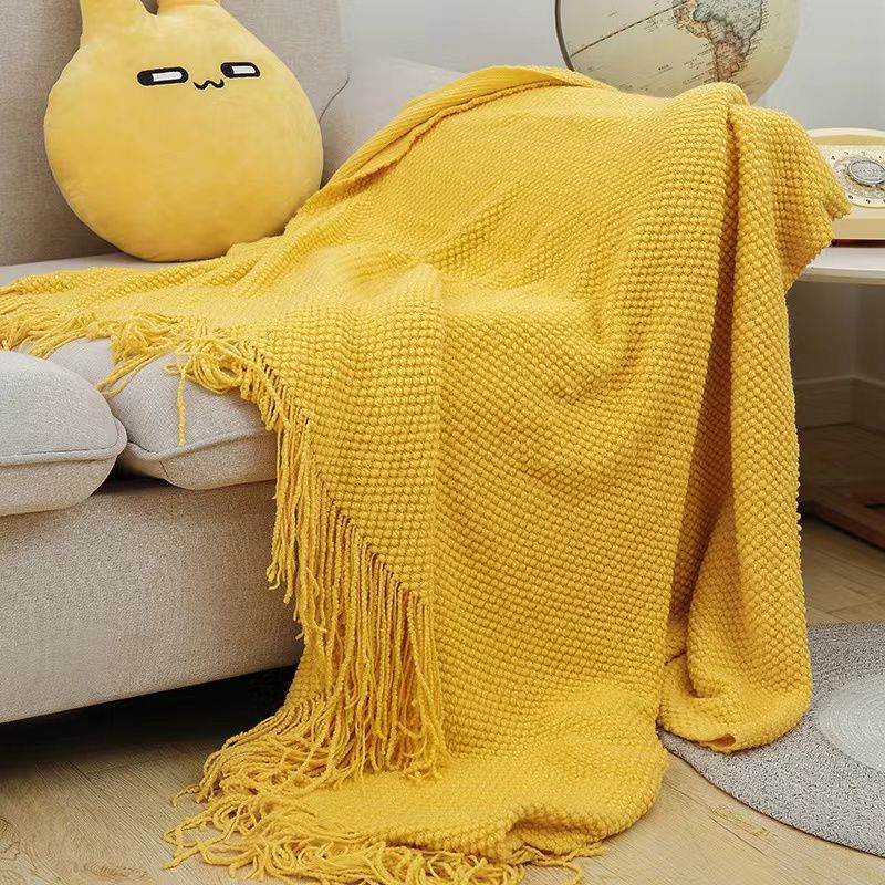 Damer Cozy Vaffel Tekstur Teppet Luvikno