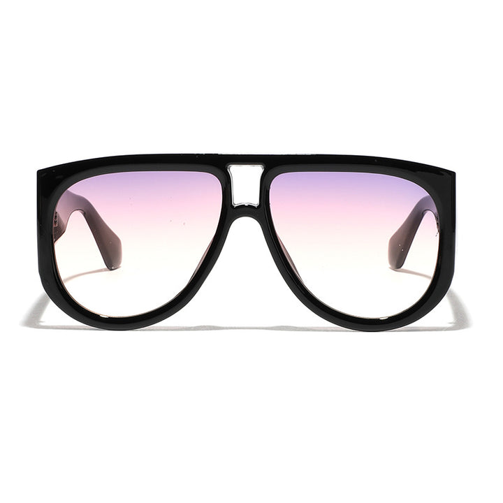Damer fashionable oversized solbriller med ergonomisk ramme Luvikno
