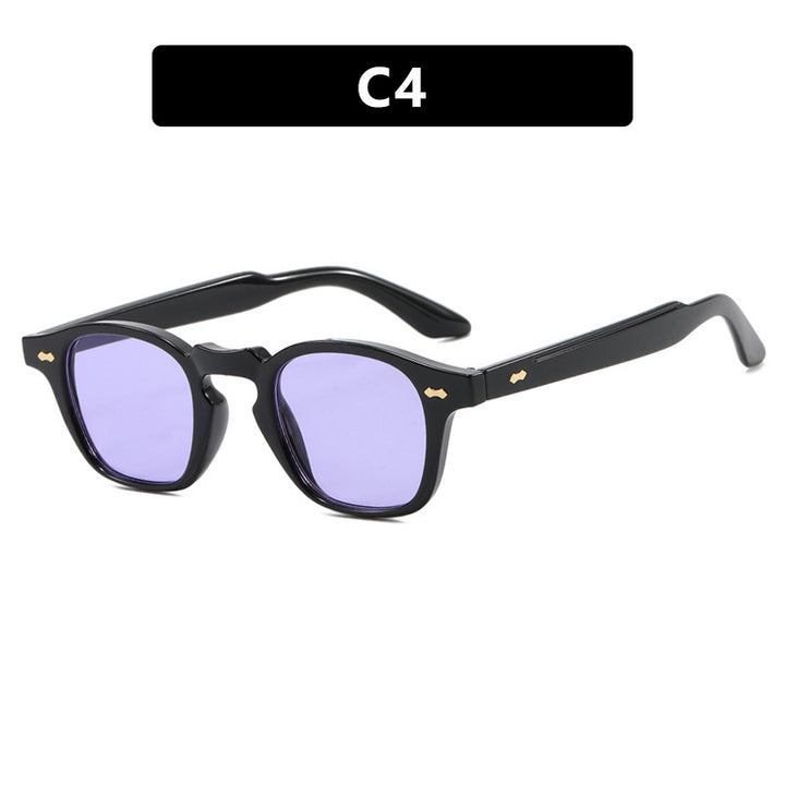 Dame geometrisk solbrille med beskyttende UV-filter og moderne design Luvikno