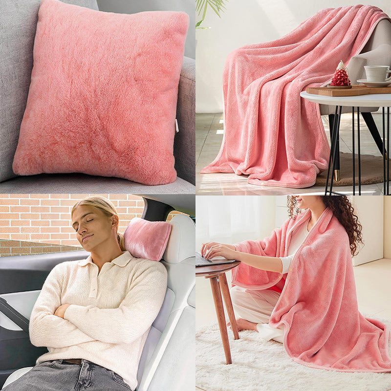 Dame kosepledd med arm-design og pute Luvikno