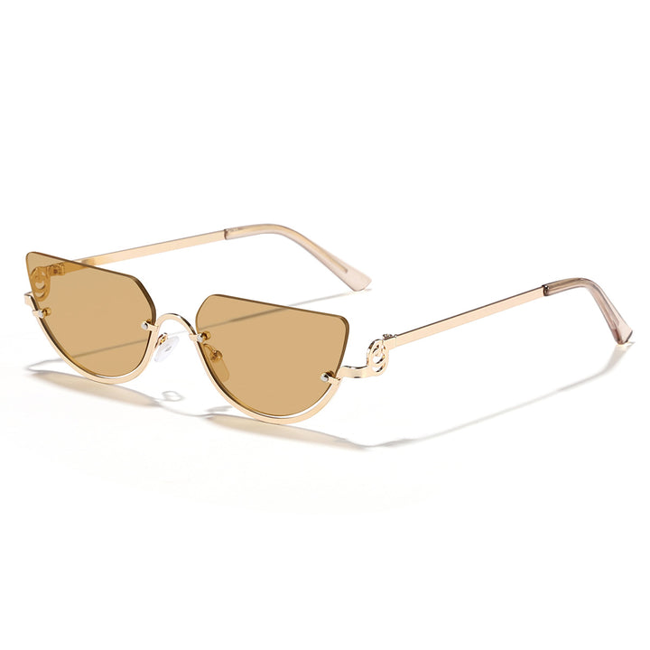 Dame Design-solbriller med innovativ Cat-Eye-ramme Luvikno