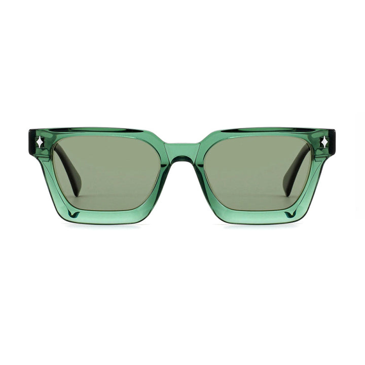 Dame solbrille i moderne design med bred ramme og høyverdig UV-beskyttelse Luvikno