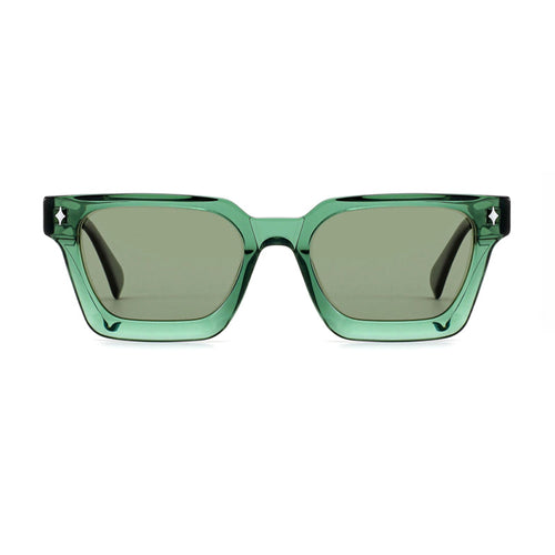 Dame solbrille i moderne design med bred ramme og høyverdig UV-beskyttelse Luvikno