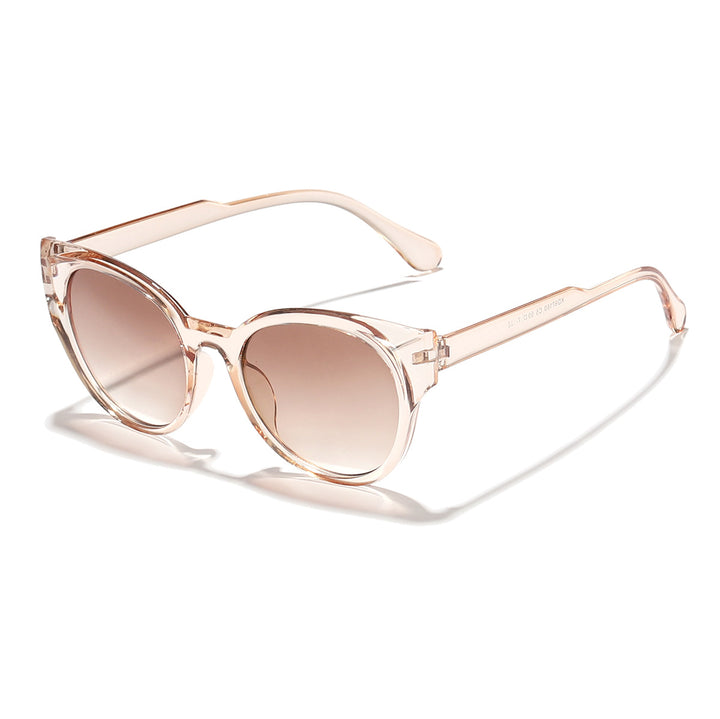 Damer stilige solbriller med elegant transparent ramme Luvikno