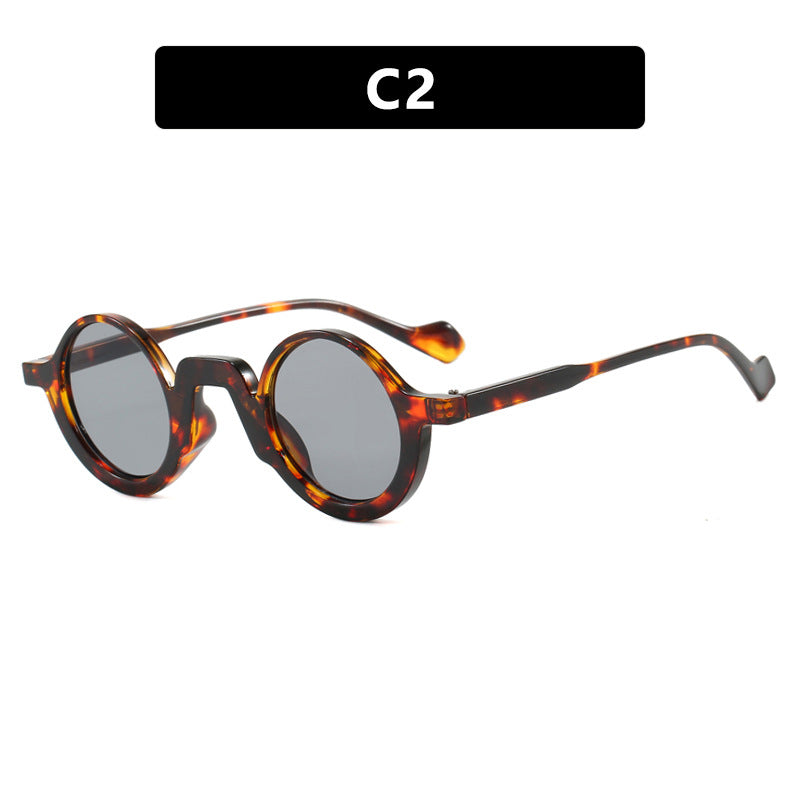 Damer rund solbrille med innovativ design og UV-beskyttelse Luvikno
