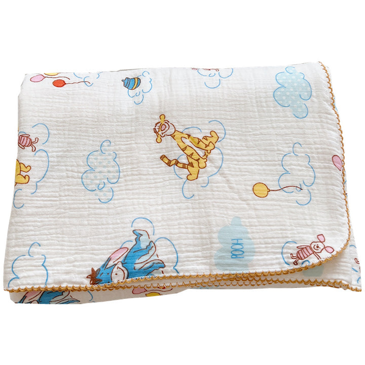 Unisex Cozy Muslin Blanket med Munter Winnie Pooh Motiv Luvikno