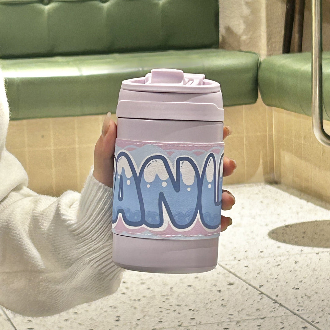 Damen Isolierflasche mit sicherem Klappverschluss und charmantem Tiermotiv Luvikno